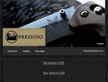 Tablet Screenshot of coltellerieprezioso.com